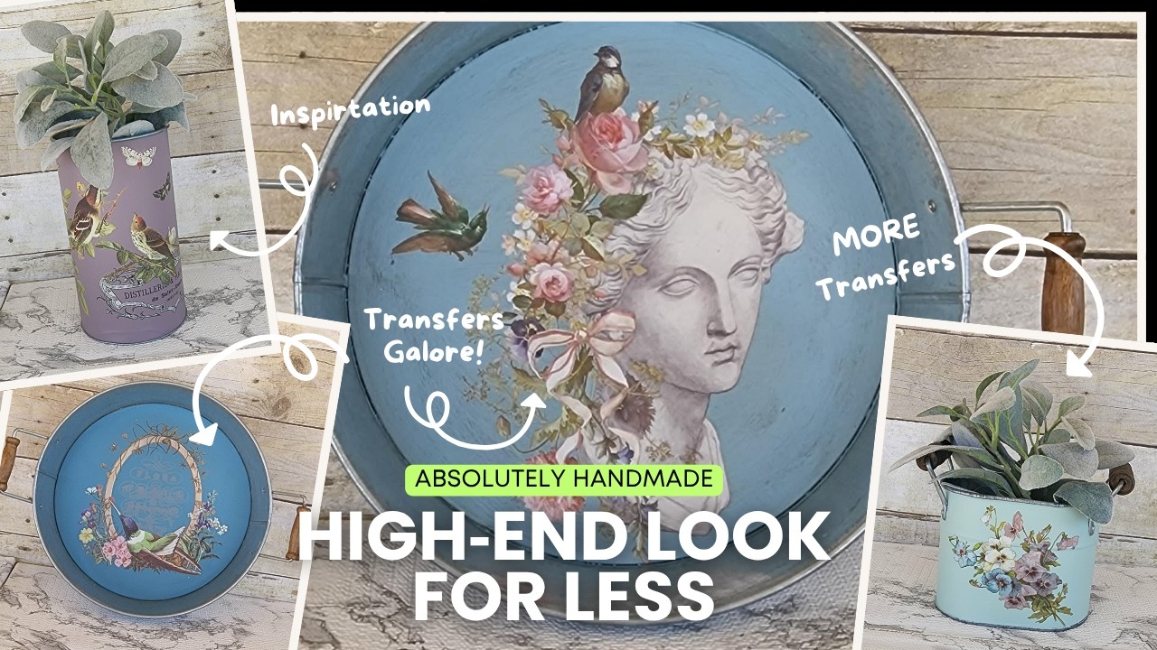 Превратите мусор в сокровище своими руками, используя переводные картинки IOD и краску Fusion Paint.