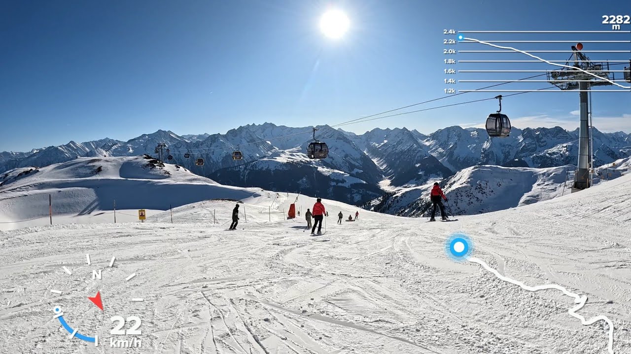Zillertal Arena - Gerlos - Top to Bottom (2284m - 1265m) - 34, 32, 31 Talabfahrt - 2026-01-22