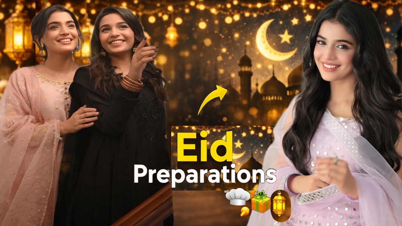 LAIBA START EID PREPARATIONS AFTER WEDDING😍\ HAIR KHARAB HO GY😭 #laibakhan #Eid #preparations