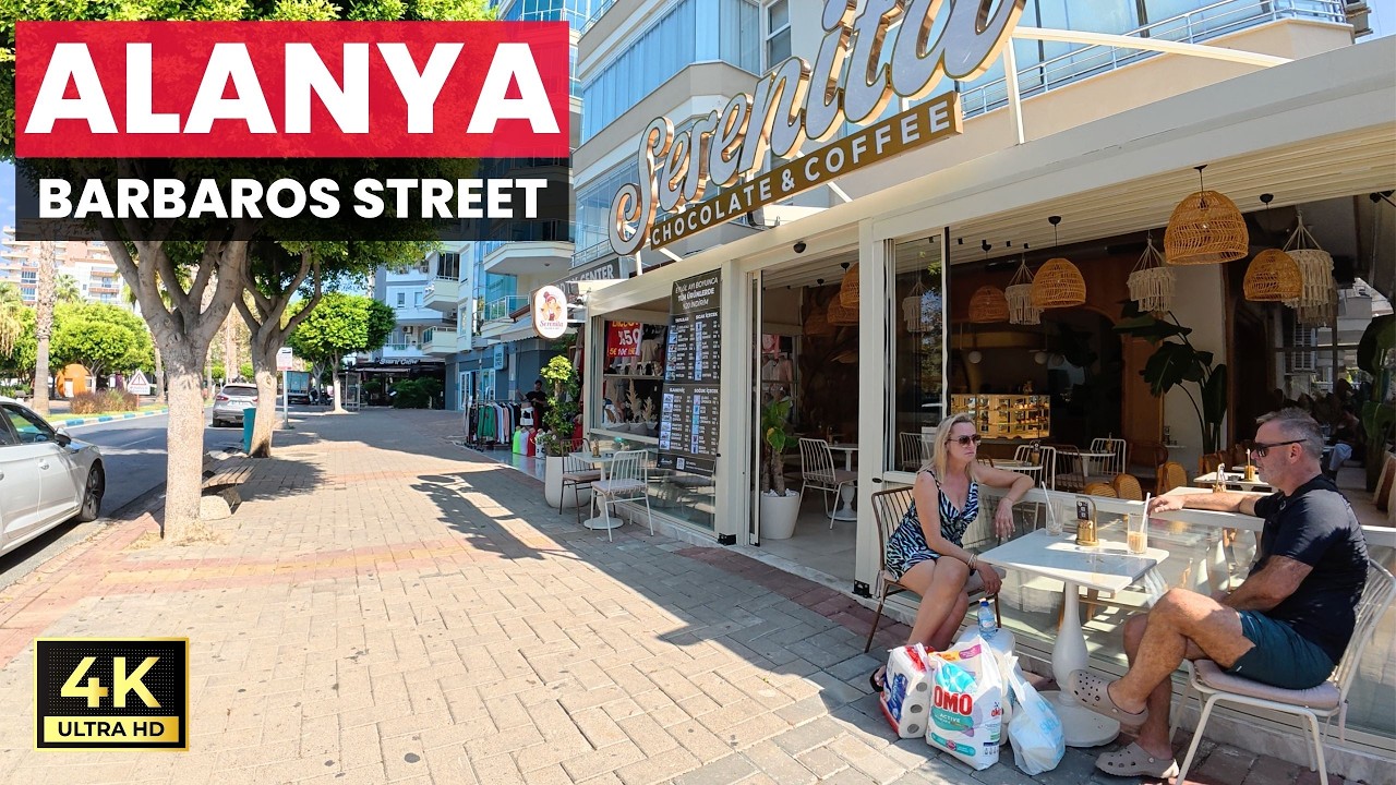 Alanya Mahmutlar Barbaros Street | Antalya Turkiye | September 13, 2025 [4K HD/60 fps]