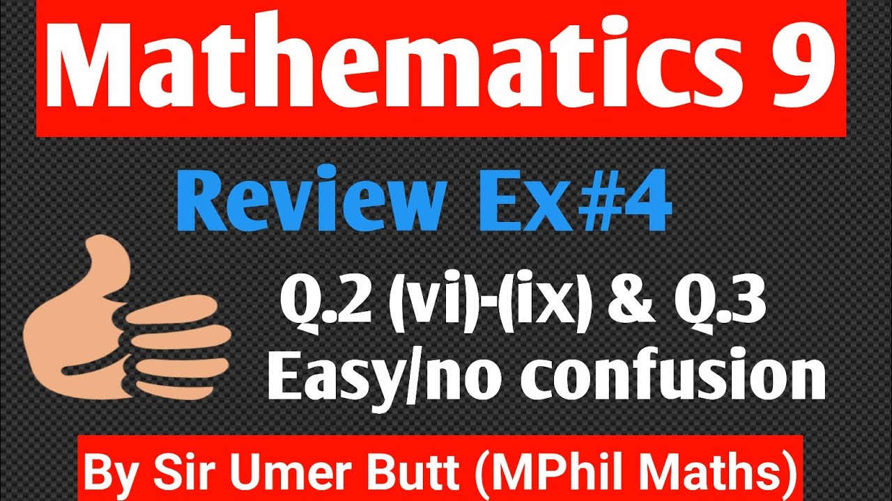 Class 9 Math Review Exercise 4 | Q2 (vi)-(ix) & Q3 HCF & LCM | Punjab Board New Syllabus 2025-26