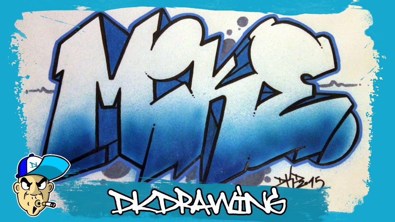 How to draw graffiti names - Mike #5