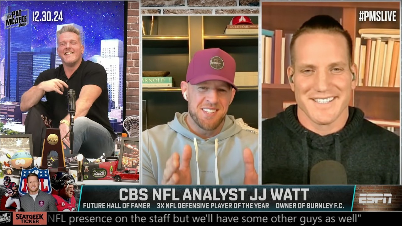 J.J. Watt talks MVP award, the Colts' loss to Giants & MORE 🍿 [FULL INTERVIEW] | The Pat McAfee Show