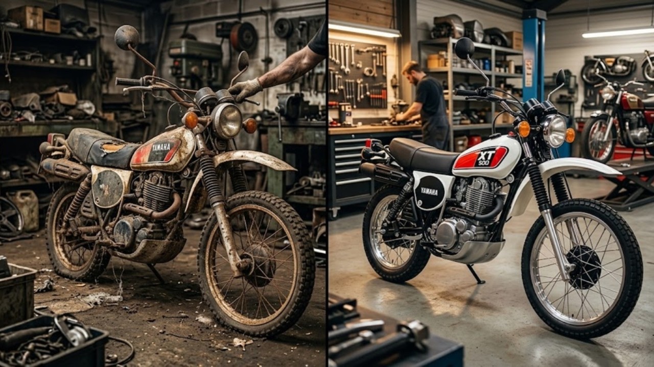 Restaurer une moto Yamaha XT 500 abandonnée | Restauration complète
