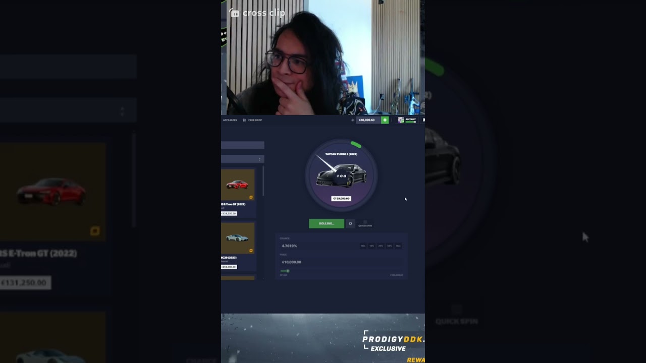PRODIGYDDK WINNING HIS DAILY CAR 190K JUST TO EASY FOR HIM. #prodigyddk