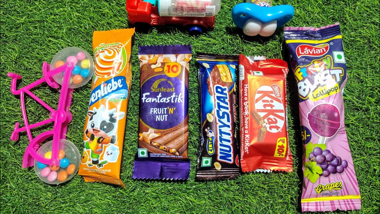 Satisfying Video Asmr Unboxing GIANT Rainbow Lollipop with Yummy Sweets Chocolate and candy Cutting.