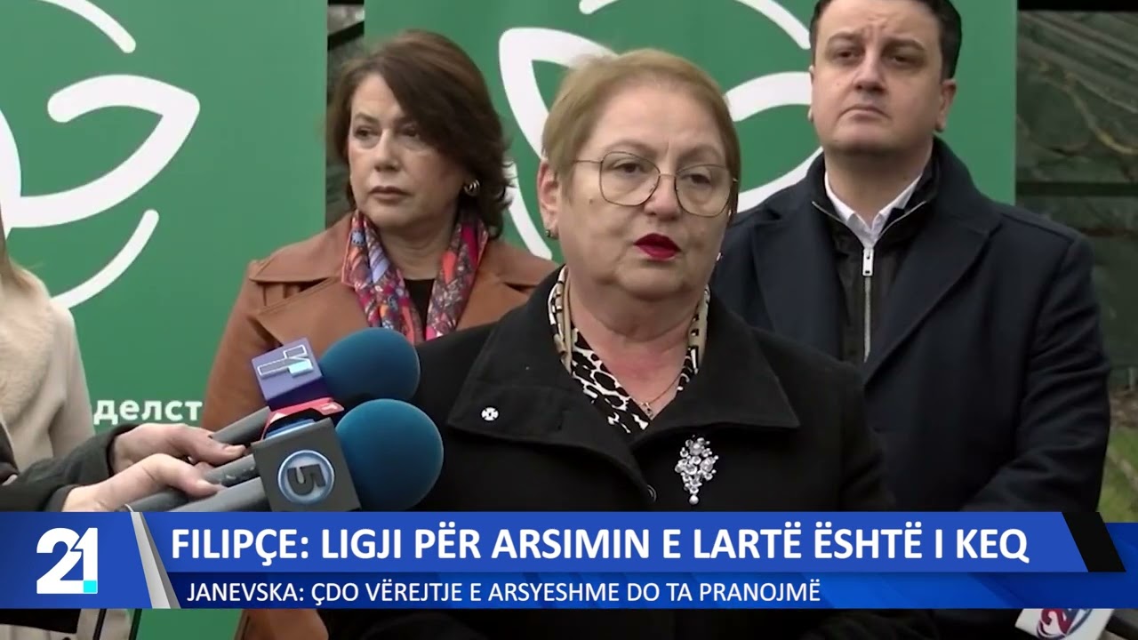 Filipçe: Ligji për Arsimin e lartë është i keq! Janevska: Çdo vërejtje e arsyeshme do ta pranojmë