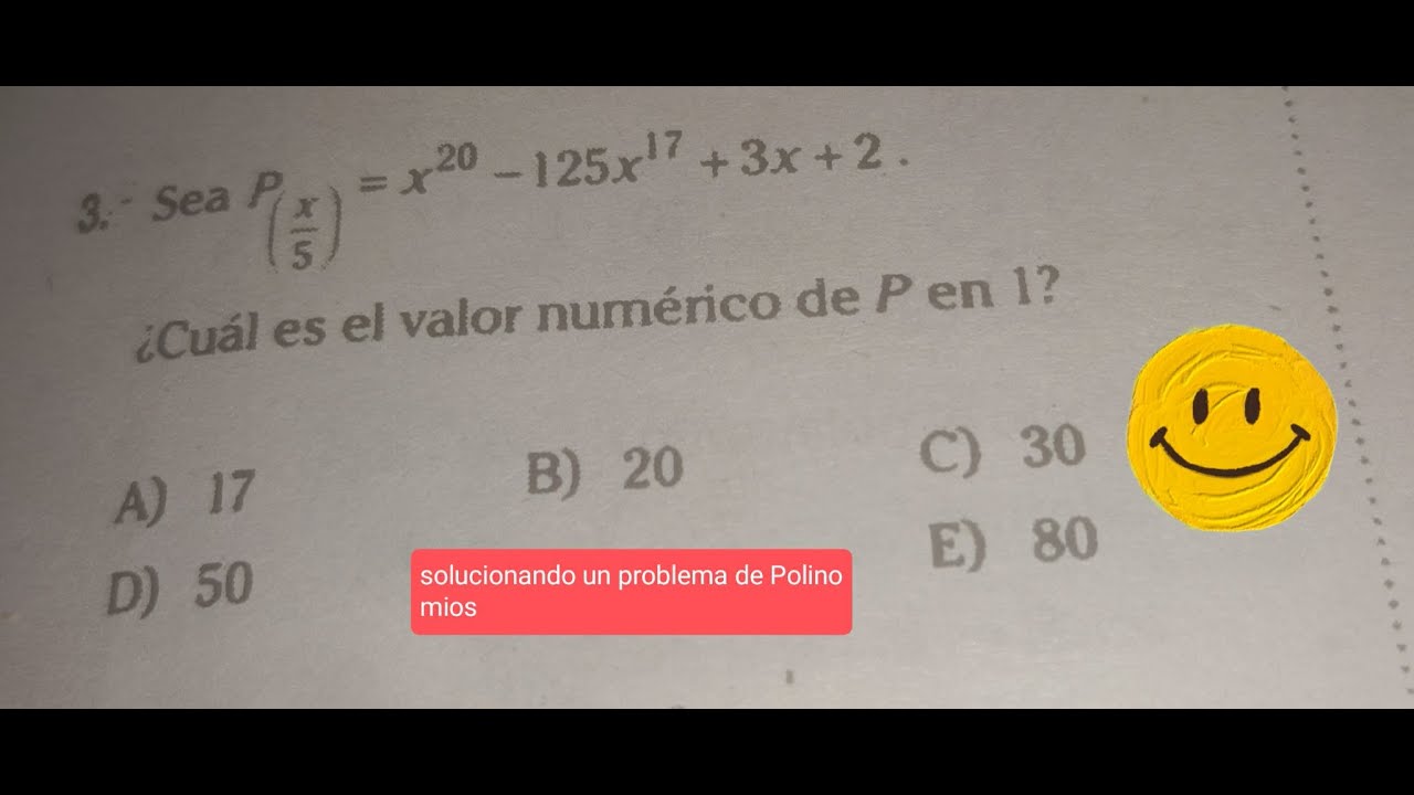 Resolviendo un Problema de Polinomios