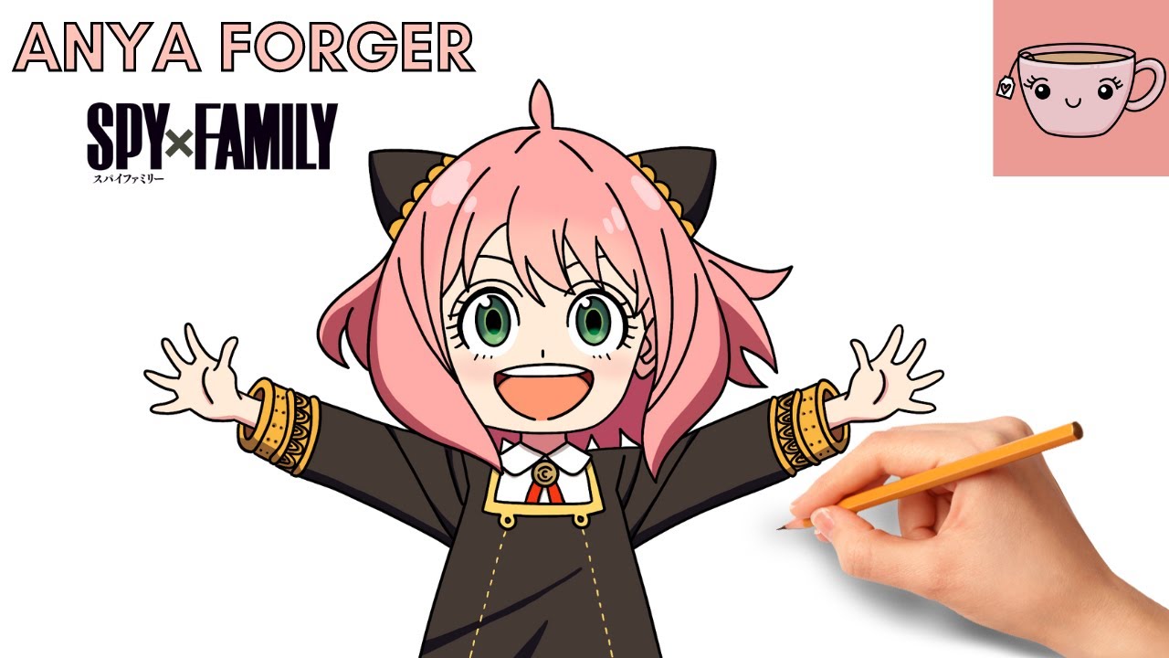 How To Draw Anya Forger - Spy x Family | Cute Anime Step By Step Drawing Tutorial
