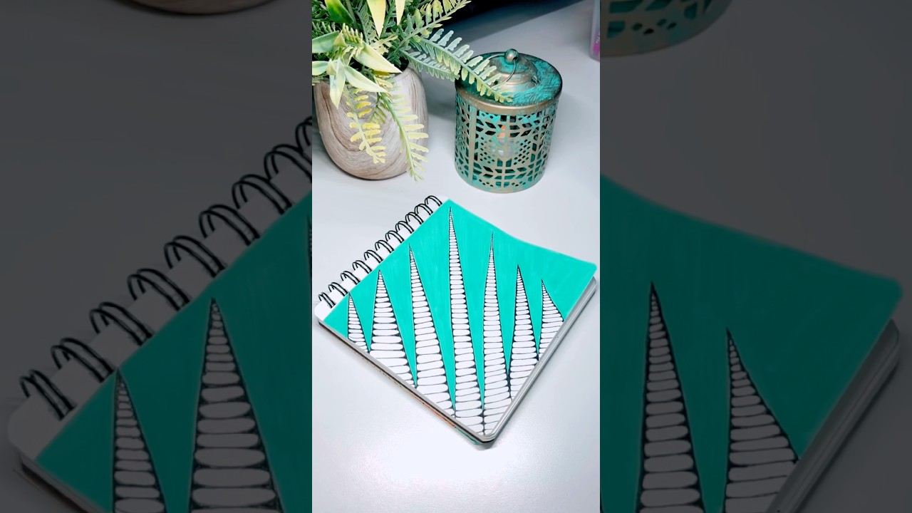 Zenart Simple strokes satisfying pattern 💚Would you draw this?#zenpatterns  #viralshorts #shorts