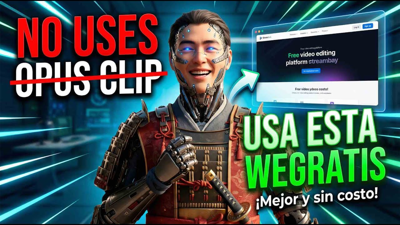 No uses opus clip mejor usa esta web totalmente gratis 😱