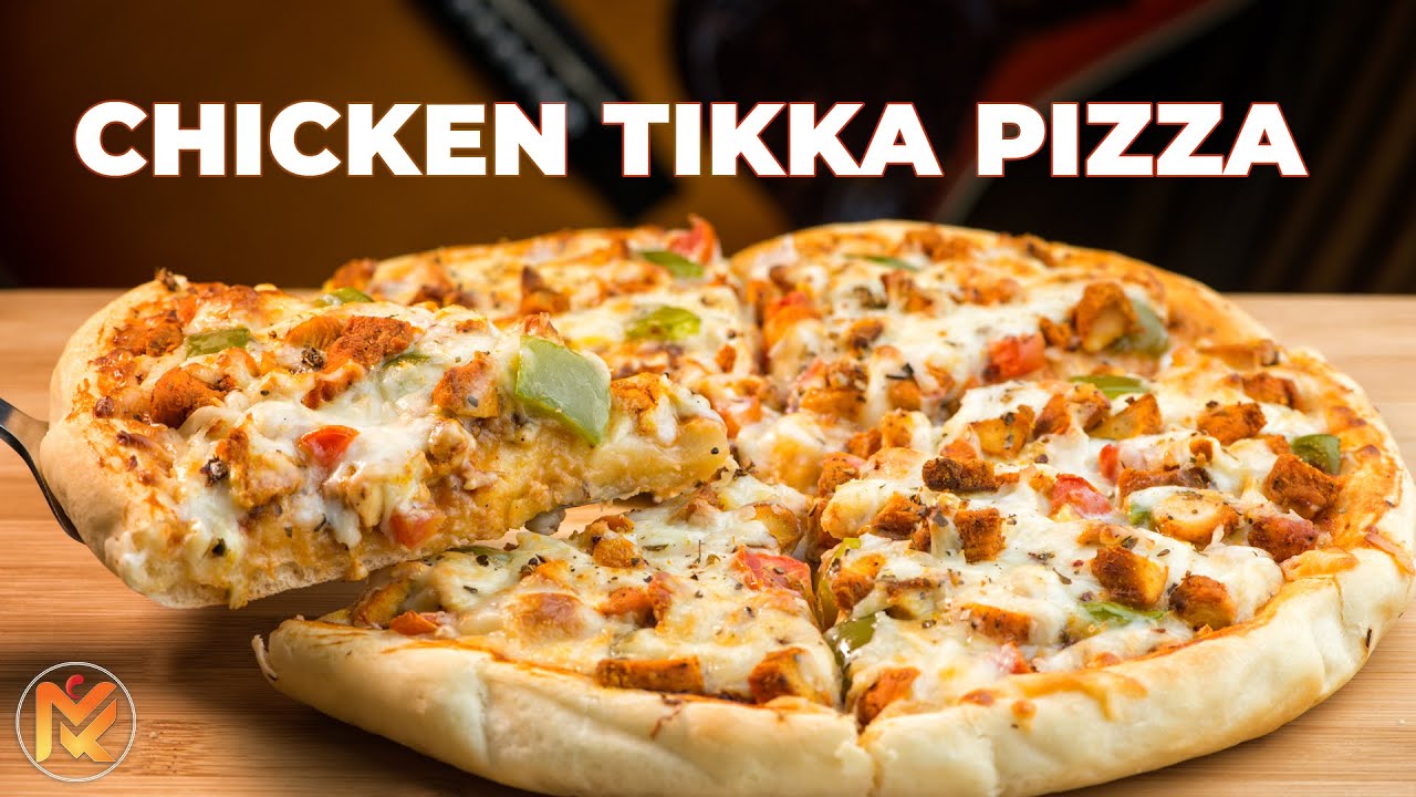 Chicken Tikka Pizza | Homemade Chicken Pizza Recipe