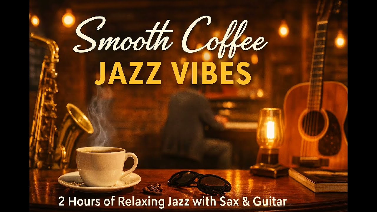 Smooth Coffee Jazz ☕ Chill & Relaxing Jazz Music for Cozy Moments | Sax & Guitar (2 Hours) 