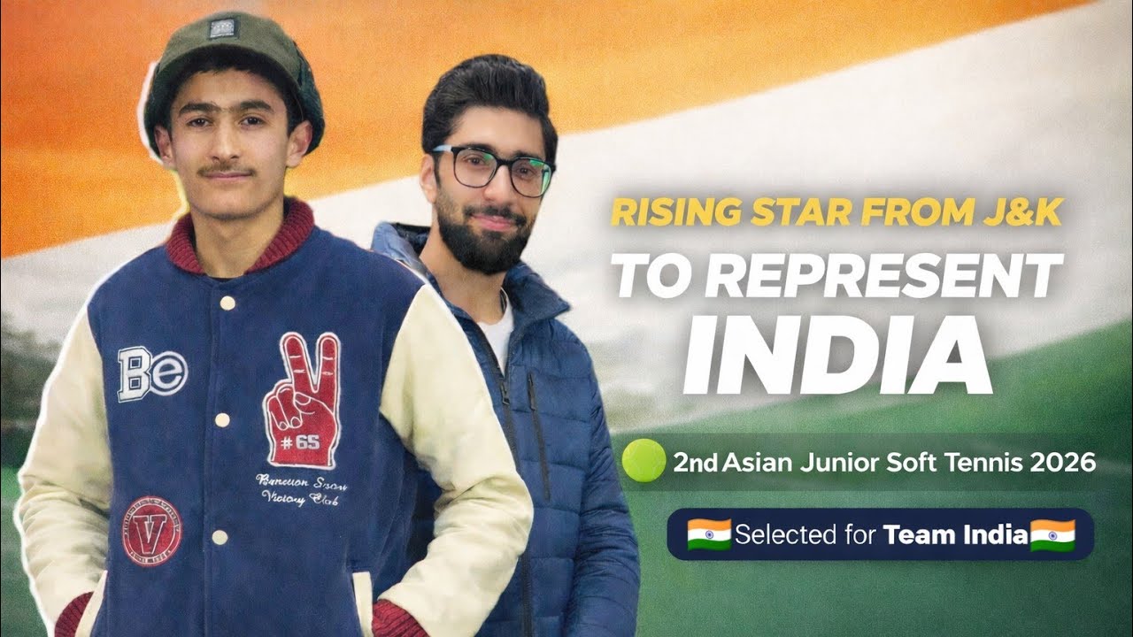 Kashmir’s Rising Star: Mohammad Qais Represents India in 2nd Asian Jr. Soft Tennis