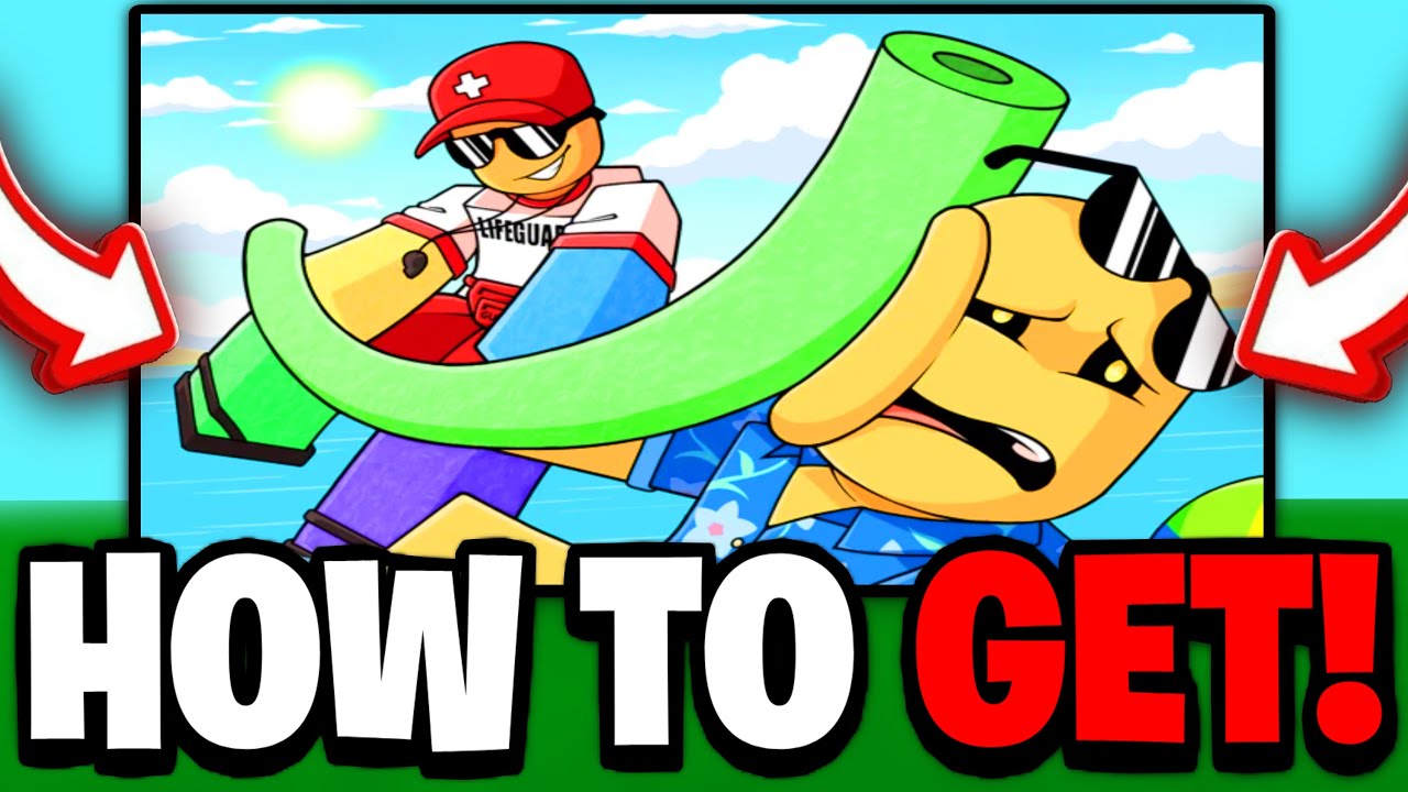 How To Get POOL NOODLE GLOVE & BADGE + SHOWCASE in SLAP BATTLES UPDATE - [ROBLOX]