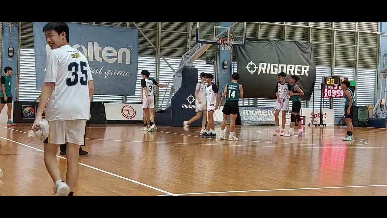 NSG 18042023 national basketball qtr finals, B boys team swiss vs bukit panjang gov.  2nd qtr