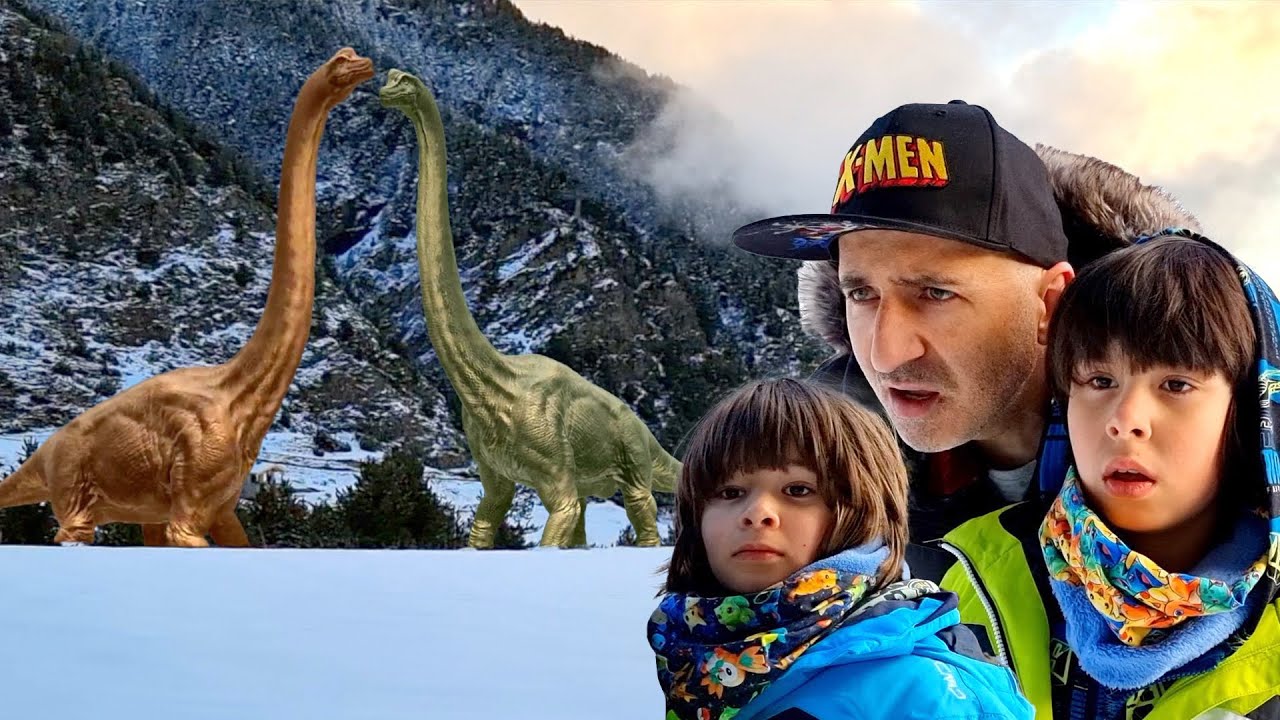 Los Dinosaurios en la nieve nos llevan al Braquiosaurio Magico de Jurassic World Dominion