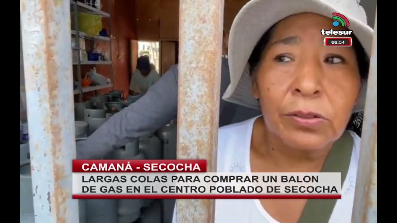 LARGAS COLAS PARA COMPRAR UN BALON DE GAS EN EL CENTRO POBLADO DE SECOCHA - #camana
