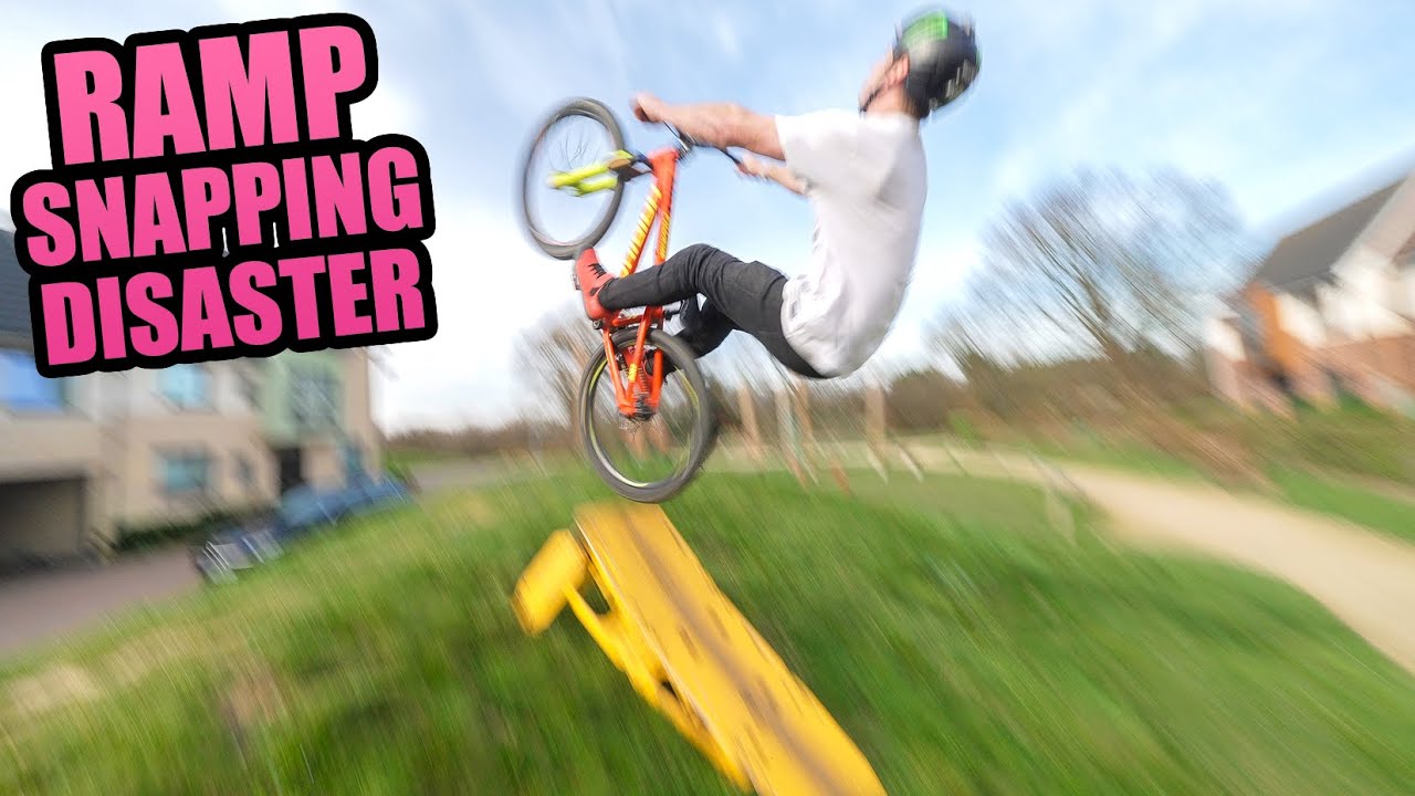 HUGE GAP JUMPS AND RAMP SNAPPING DISASTER - URBAN MTB FREERIDE