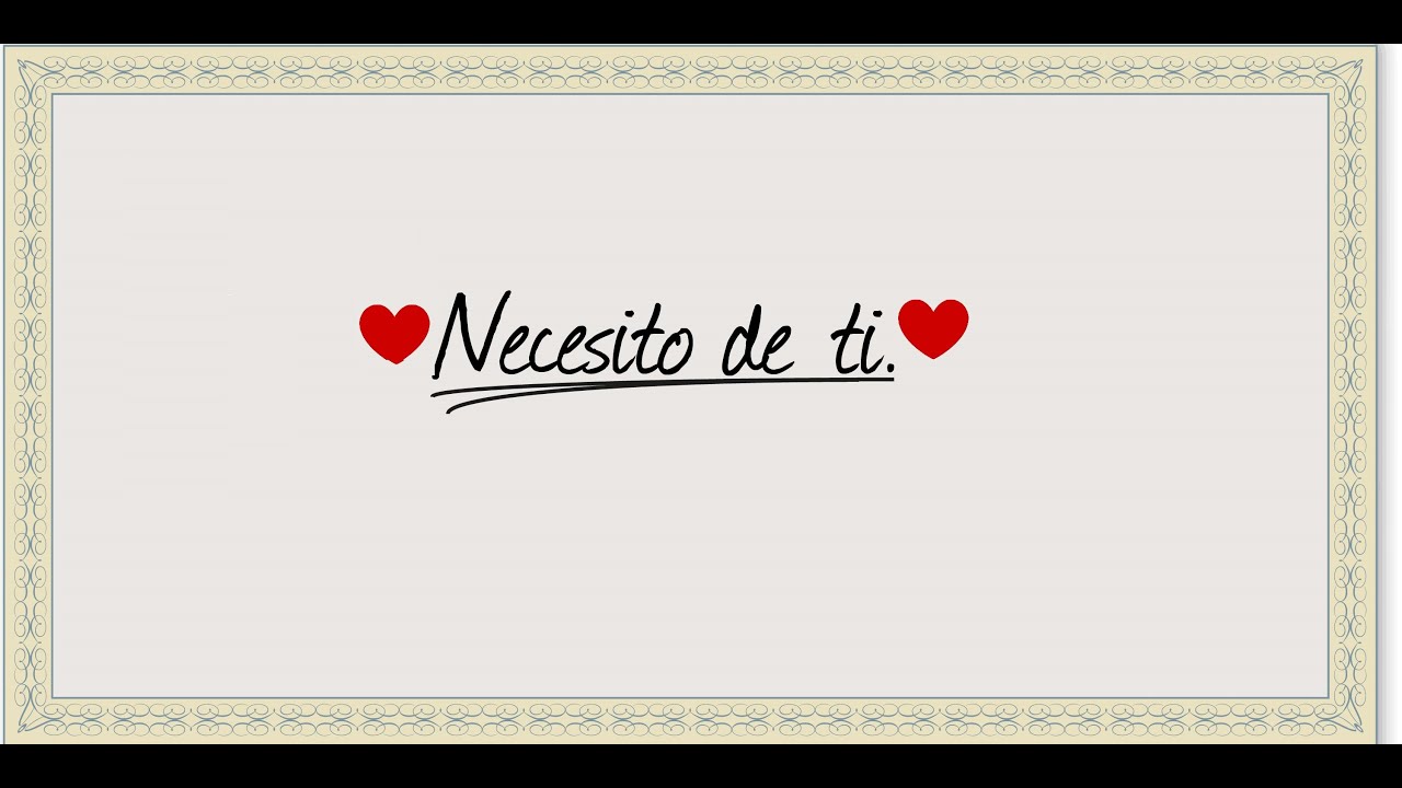 Necesito de ti - Guelo Deluxe (video de letras)