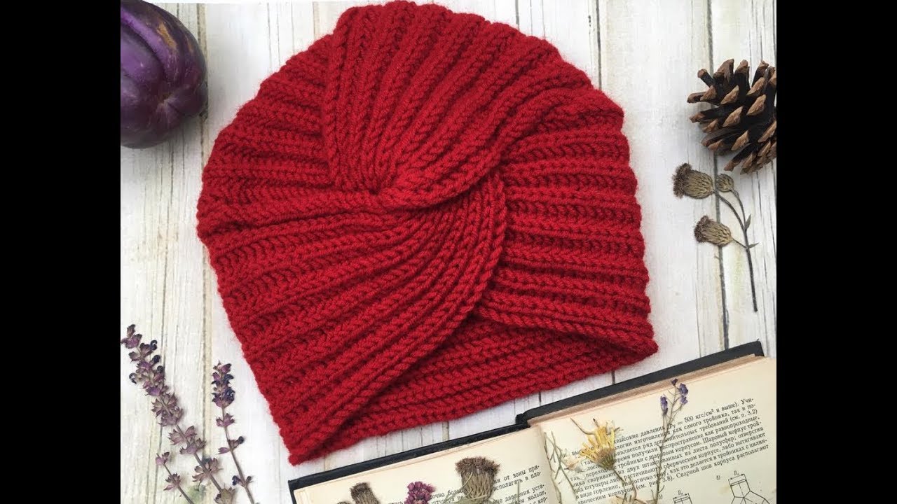 Haz un Gorro Turbante fácil / a dos Agujas PASO A PASO