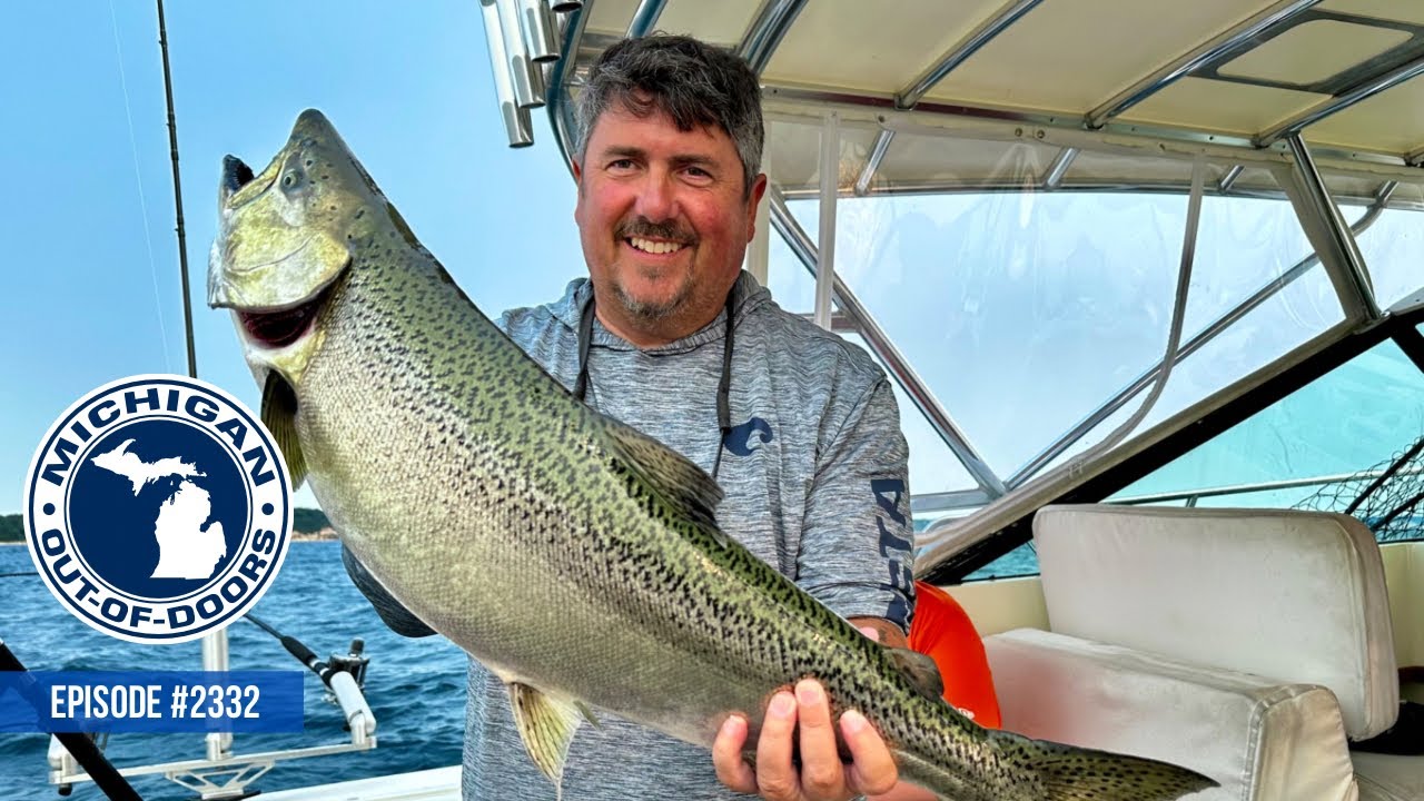 Frankfort Salmon Fishing, Muskie Lure Making, Turkey Survey; Michigan Out of Doors TV #2332