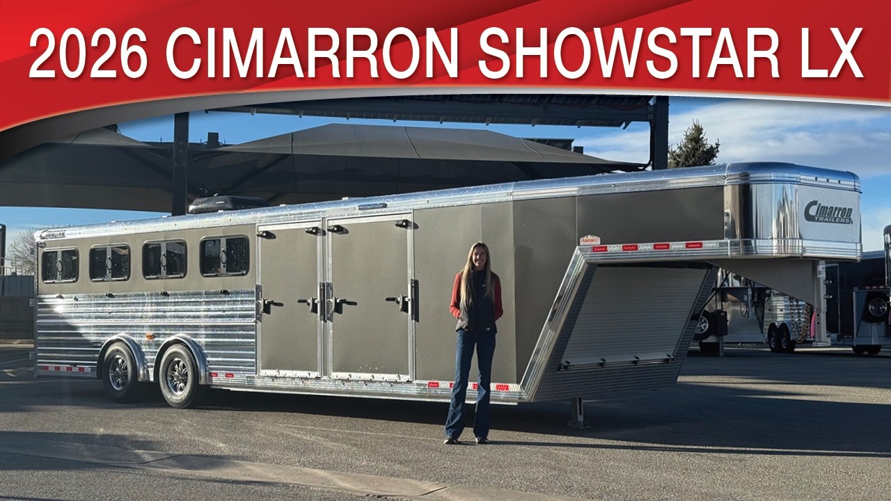 2026 Cimarron Showstar LX Gooseneck Livestock Show Trailer