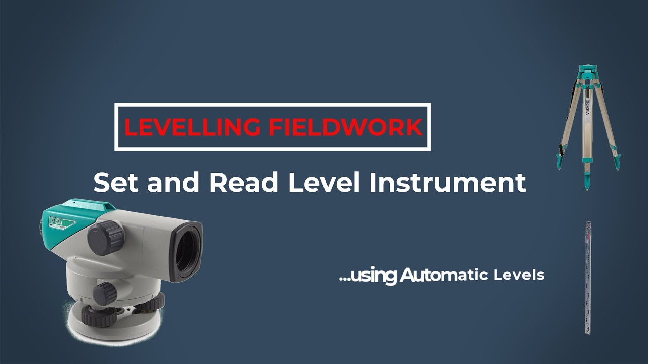 Reduced Level Survey 3: How to set up and read Automatic Level on site  #engineering  #survey #site