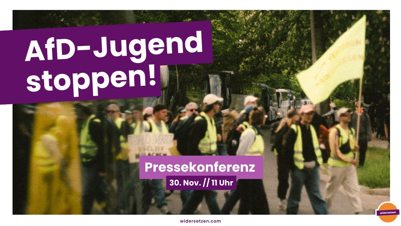 AfD Jugend stoppen! // Pressekonferenz 30.11 // widersetzen Gie&szlig;en