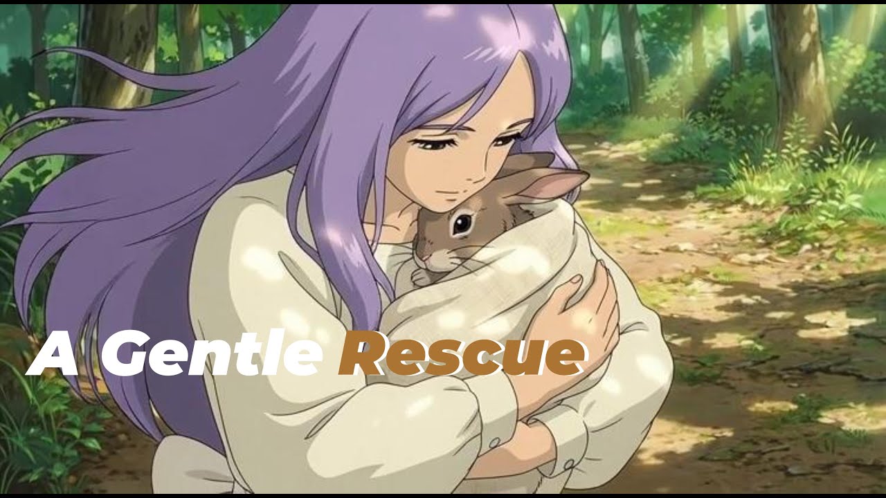 Ghibli Inspired Animation ASMR | A Healing Rescue Story in the Woods