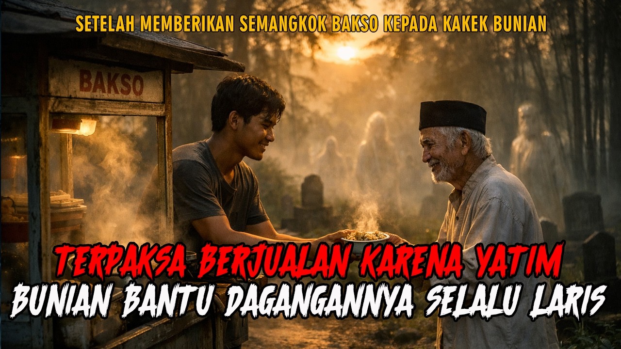 TERPAKSA BERJUALAN KARENA YATIM BUNIAN BANTU DAGANGANNYA SELALU LARIS