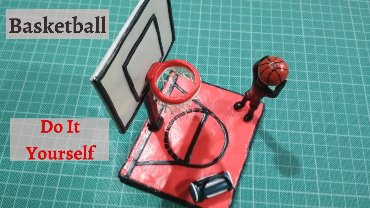 Do it Yourself |  Basketball bedroom decor  | Polymer Clay | Clay art - Vicky25Crafts