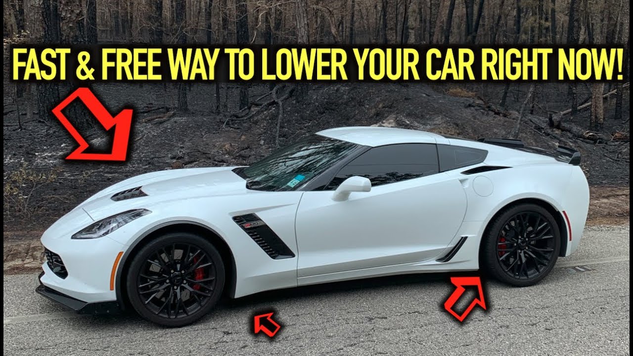 WATCH THIS BEFORE YOU LOWER YOUR C7 CORVETTE FULLY LOWERED ON STOCK BOLTS