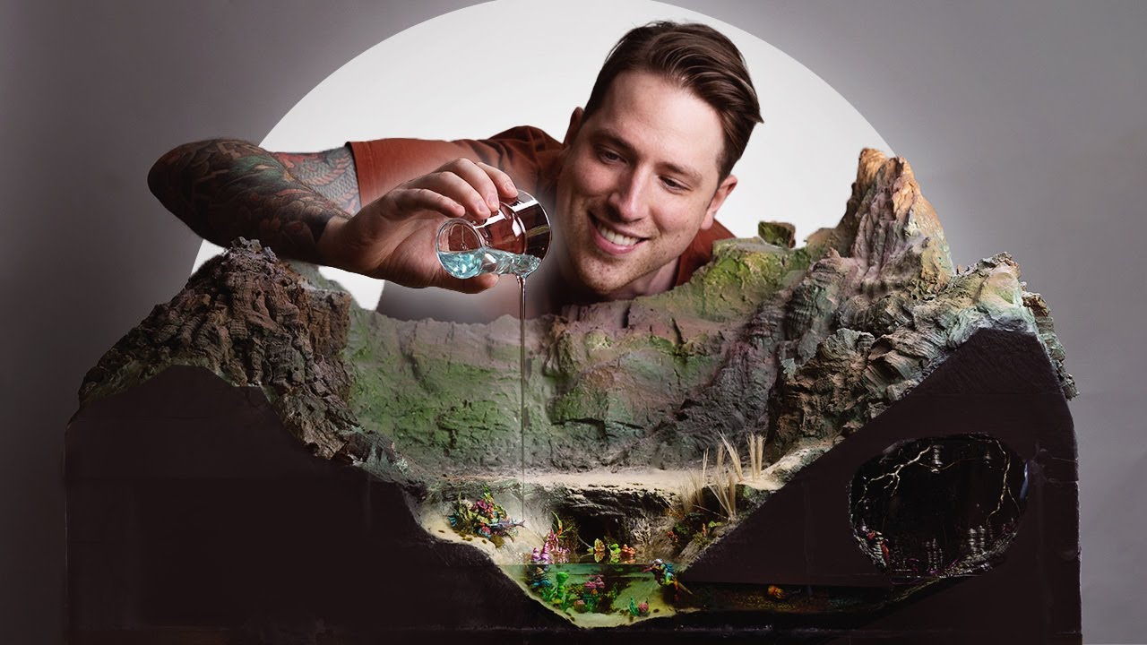 Making a forgotten Warhammer lake on the MANTA diorama