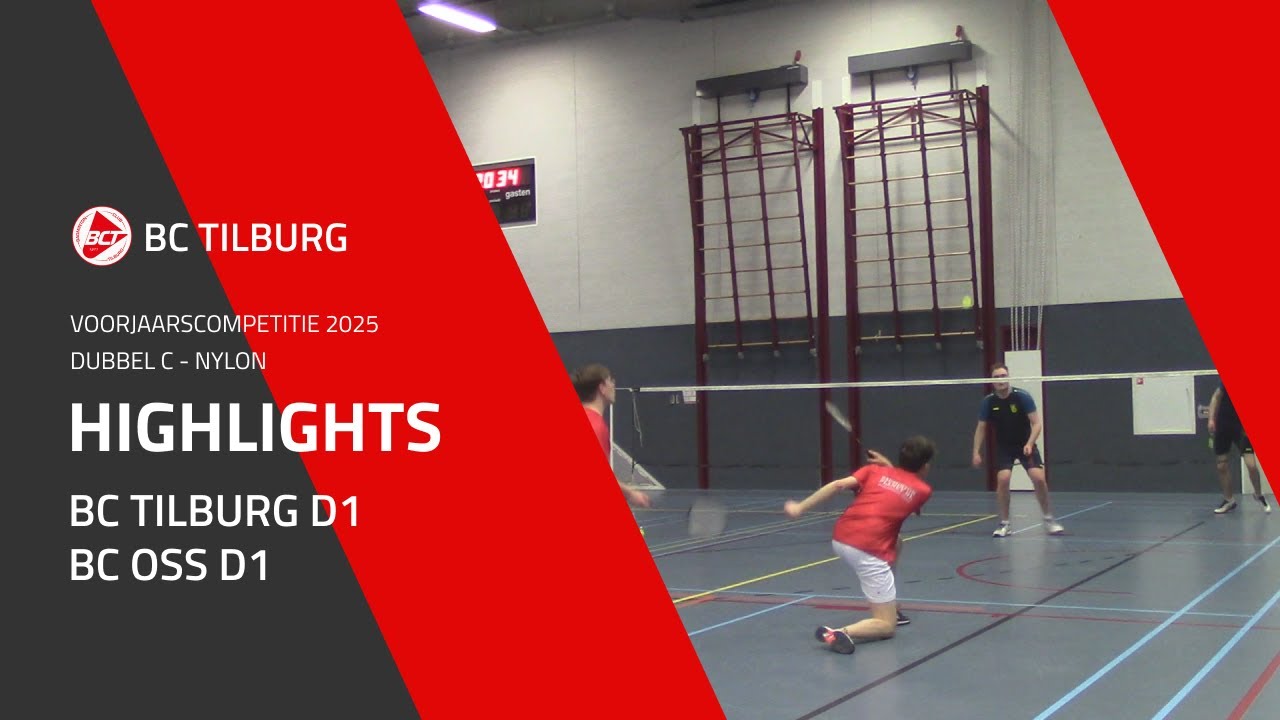 BC Tilburg D1 - BC Oss D1 | DUBBEL C - NYLON | Voorjaarscompetitie 2025