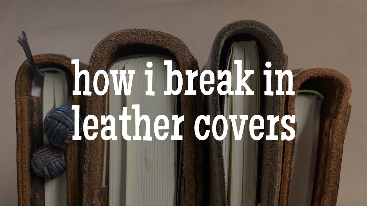Squaring Spines on Leather Covers | How I Break in New Covers