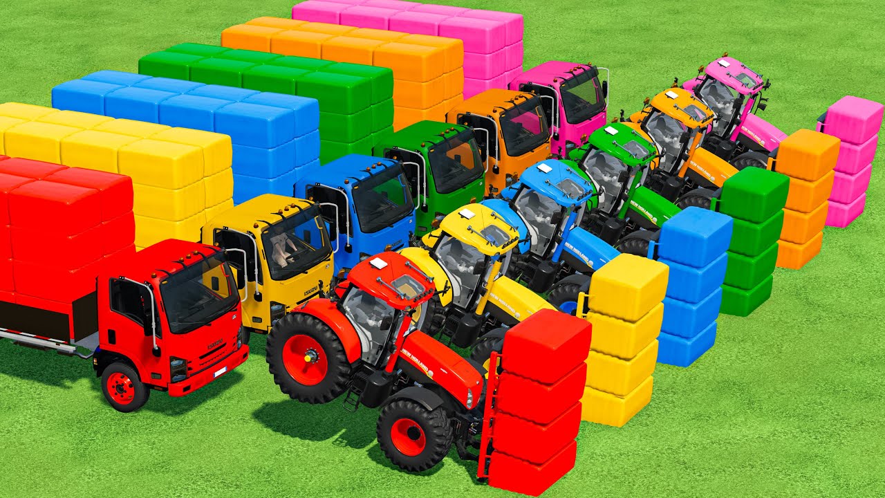 Work With Colors | Bales Transport With Truck & Mini Tractor In Fs22 | Farming Simulator 22 
