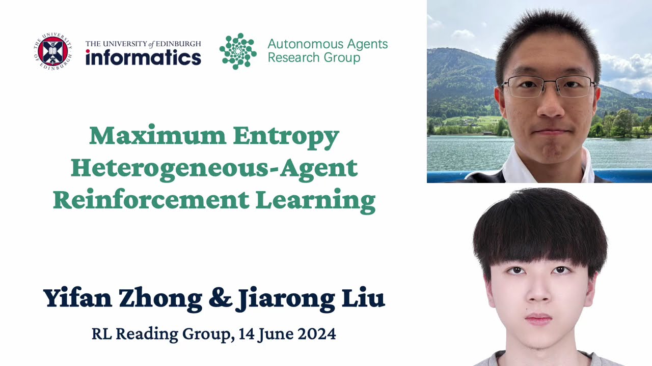 Yifan Zhong & Jiarong Liu - Maximum Entropy Heterogeneous-Agent Reinforcement Learning