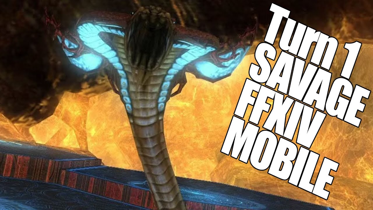 FFXIV MOBILE - Binding Coil of Bahamut Turn 1 SAVAGE Clear