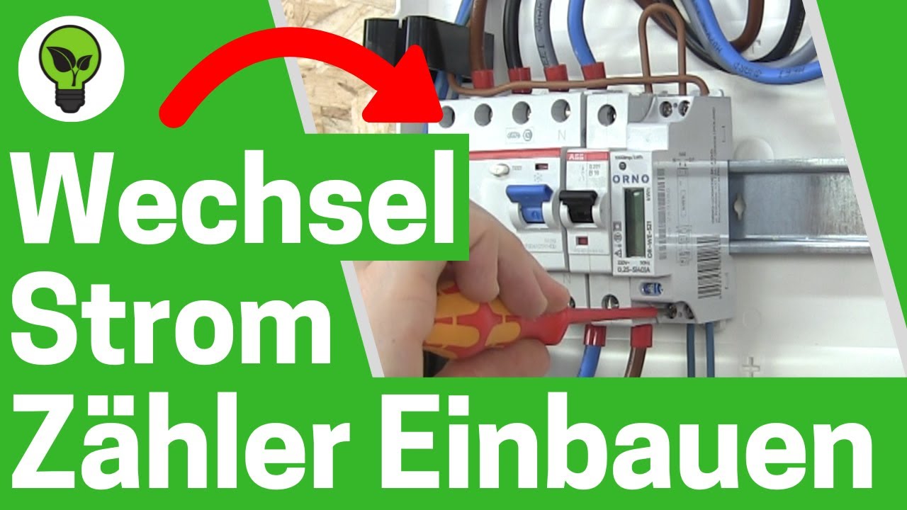 Digitalen Wechselstromz&auml;hler Anschlie&szlig;en ✅TOP ANLEITUNG: Wie Zwischenz&auml;hler f&uuml;r Hutschiene Einbauen?