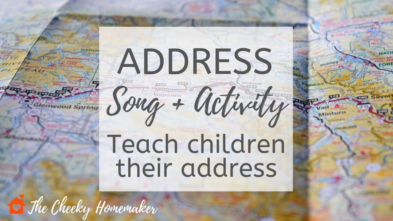 ADDRESS SONG | How To Teach Children Their Address | THE CHEEKY HOMEMAKER