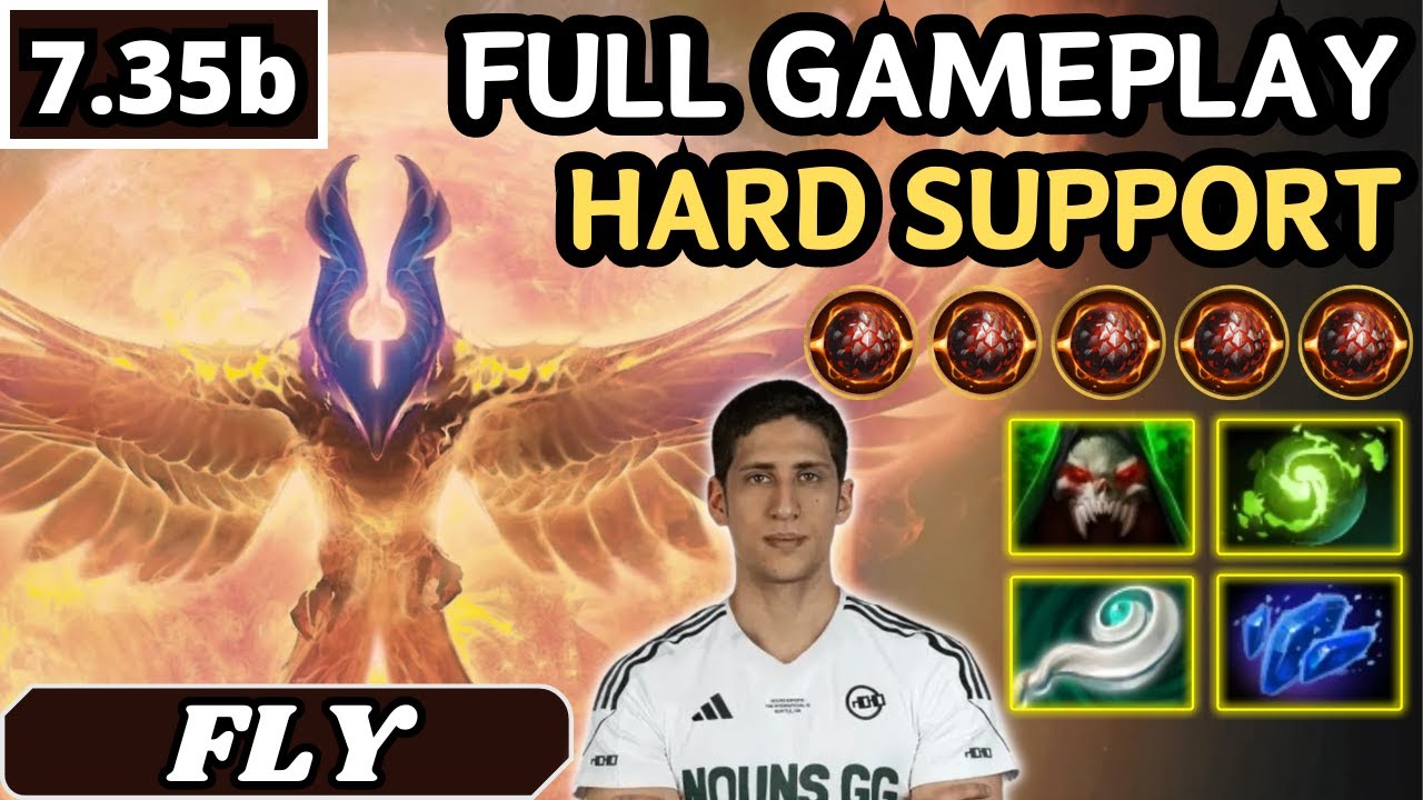 7.35b - Fly PHOENIX Hard Support Gameplay 23 ASSISTS - Dota 2 Full Match Gameplay