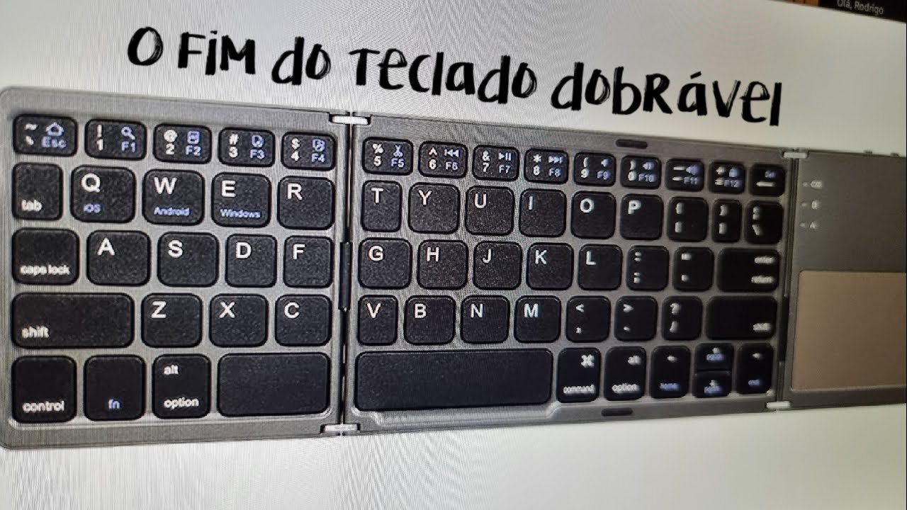 Teclado dobrável bluetooth: Fim da linha depois de 3 anos de muito uso!