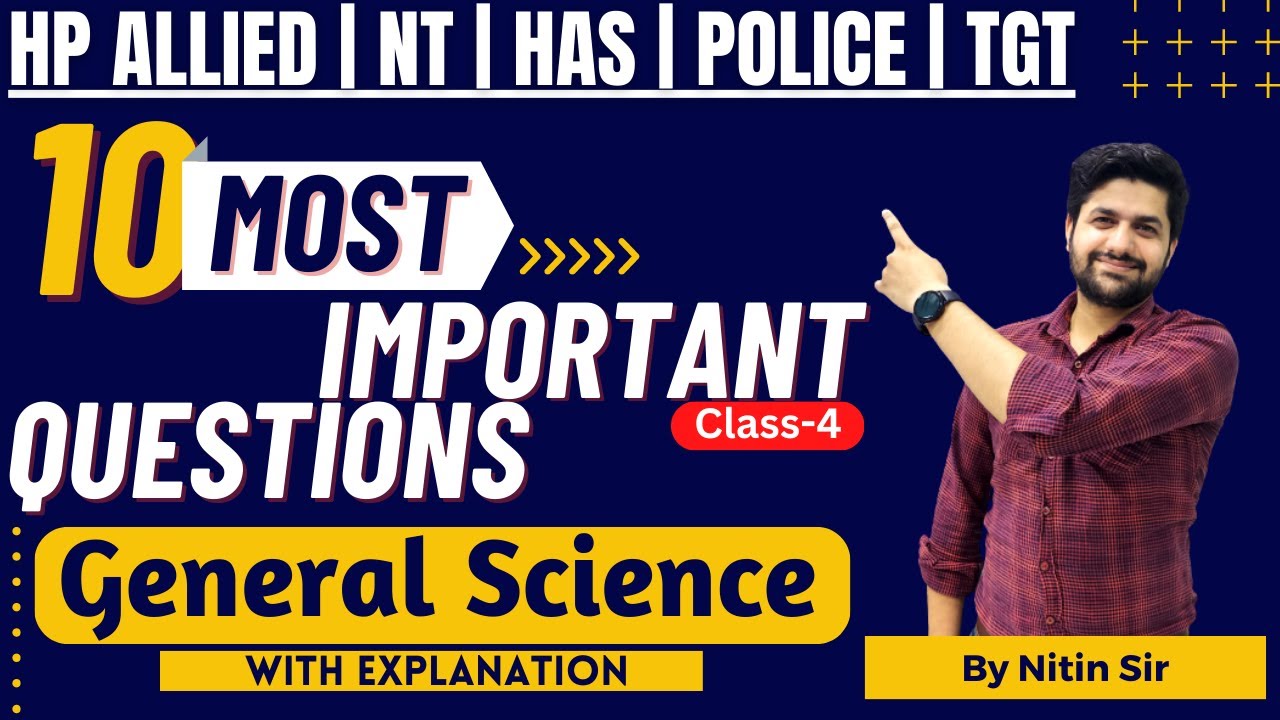 Top 10 Important Questions | Science | (Part-4) | For All HP Exams  | HP Studies