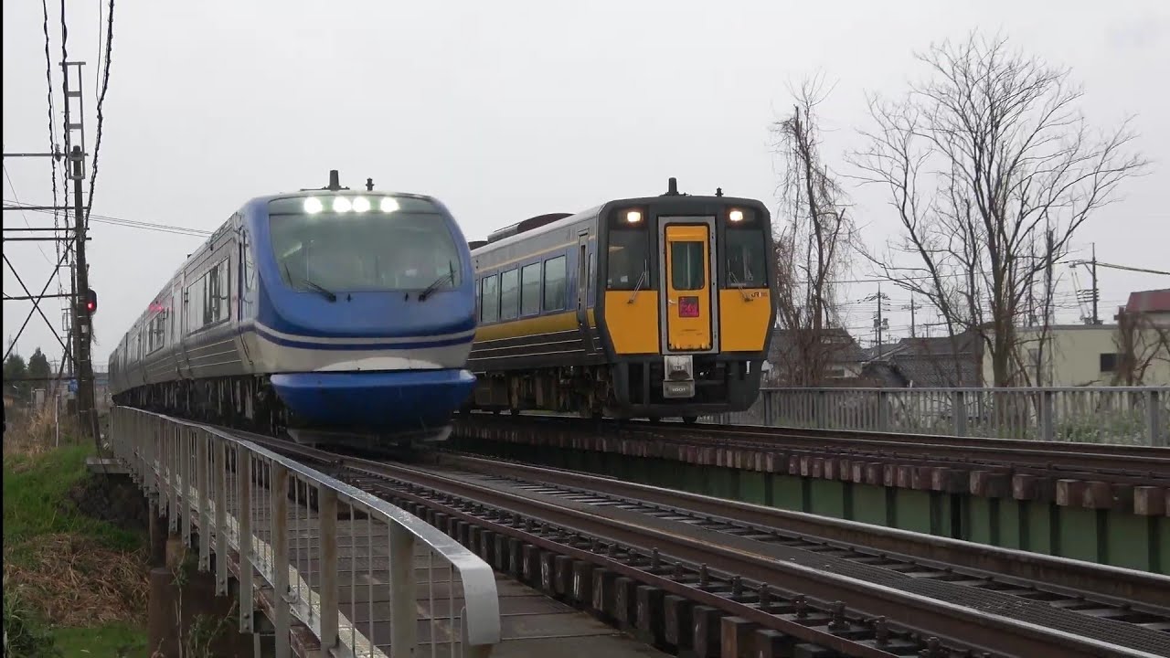 【特急車両同士の並走追い抜き！】スーパーはくとVSスーパーまつかぜ 湖山〜鳥取間で撮影(2021/3/20)