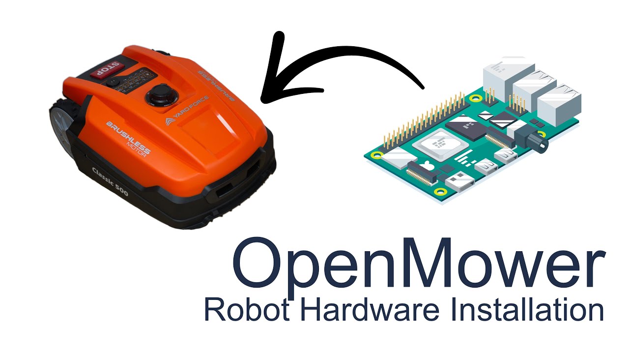 OpenMower: Аппаратное обеспечение робота | Разборка YardForce Classic 500, замена материнской пла...