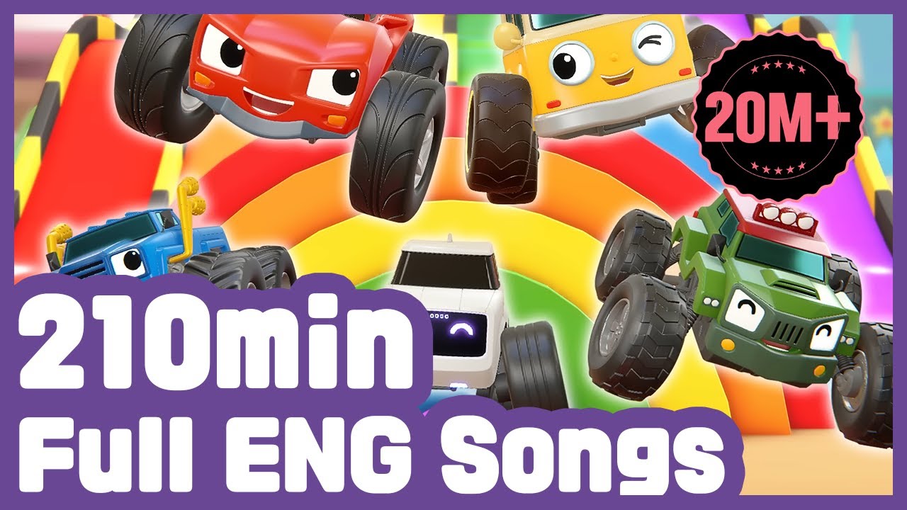 Hi tomoncar! 3Hours 30min Full episode Learn Color nursery rhyme Kids Songs Tomoncar World
