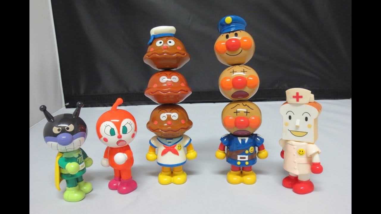 anpanman toys transformation Doll  アンパンマン　おもちゃ　ぱちっとなアンパンマン大集合DX