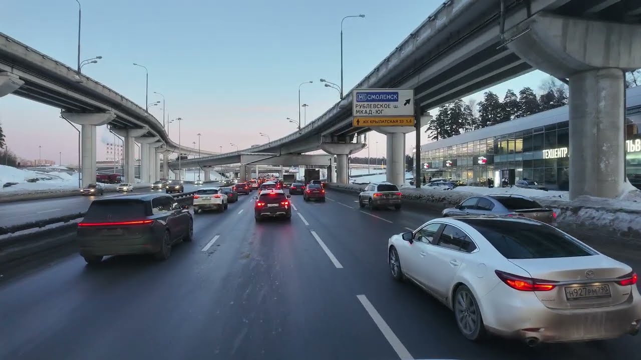 ЗАКАТ ЗА РУЛЁМ КРАСОТЫ В ДОРОГЕ  4K UHD 