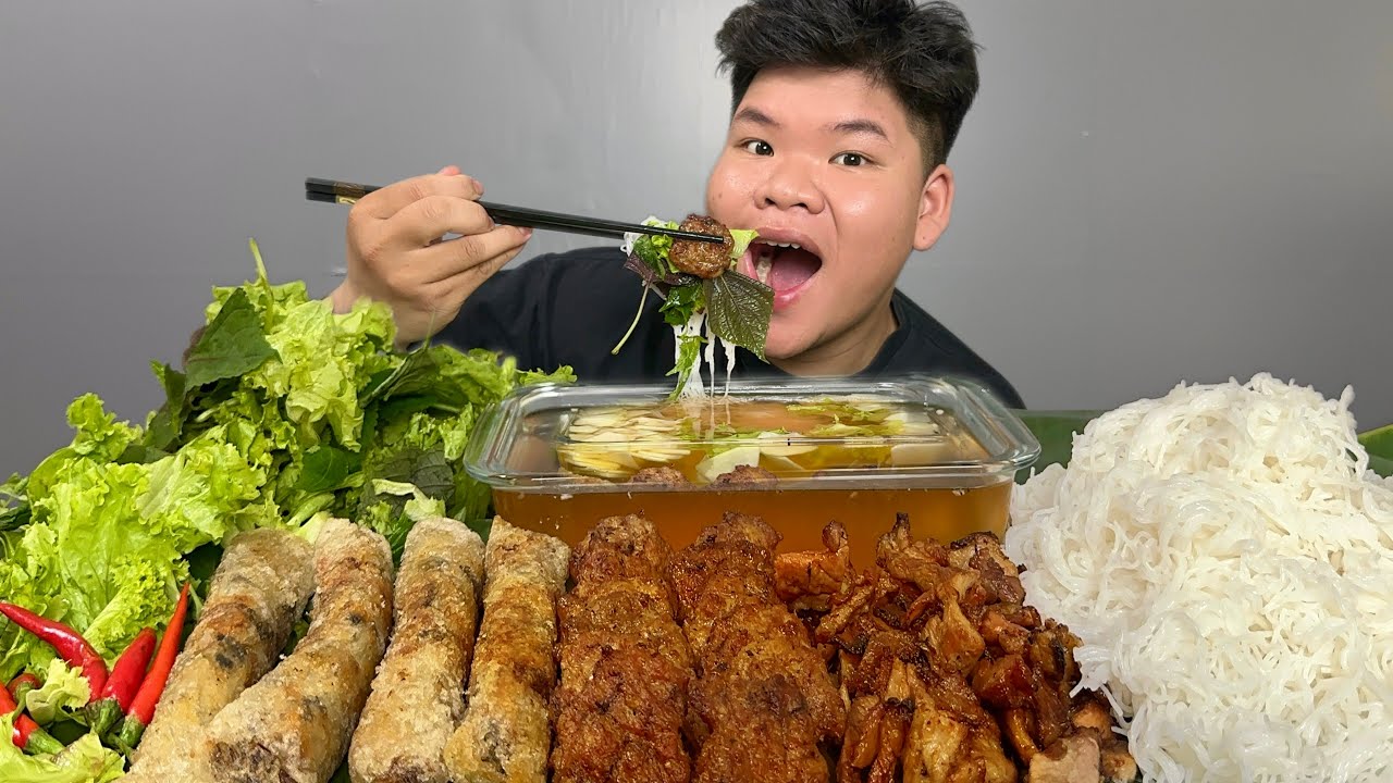 Bún Chả Hà Nội Thịt Viên Nướng Thơm Phức Ngon Không Thể Dừng Đũa | Dương Doubar